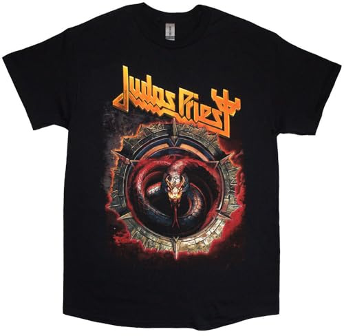 Rock Off officially licensed products Judas Priest 'The Serpent' T-shirt unisexe (Noir), Noir, XXL