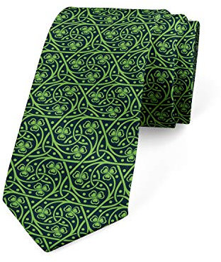 Xoovtka Corbata moderna multicolor para hombre, Negro y verde lima, Taille unique