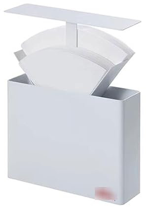 GLigeT Kaffeefilterhalterung Kaffeefilterpapierhalter aus Metall, Kaffeefilterpapier-Spendergestell, for kegelförmige Pour-Over-Papierfilter 101, 102, V01, V02 Filtertütenhalter (Color : White)