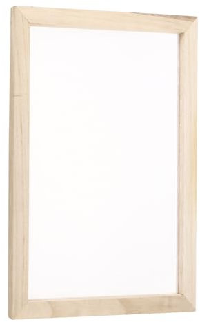 QUARKZMAN 1 Stück Siebdruckrahmen, 11,8x7,9 Zoll Holz mit 160 weißen Maschen für DIY-Siebdruckprojekte