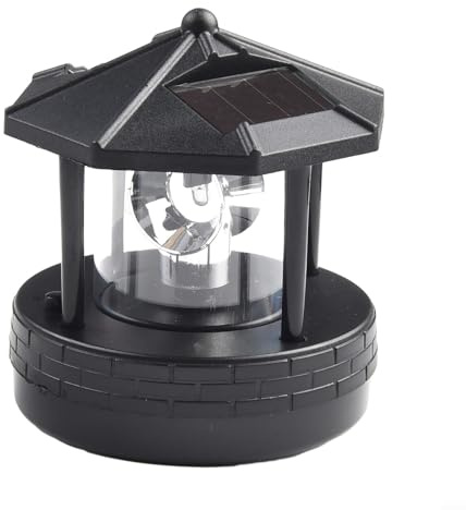 CWOQOCW LED Solar Leuchtturm Garten Rasen Licht Outdoor Garten Wasserdicht Straßenlaterne Landschaft Licht für Wegbeleuchtung (Schwarz), 4KY747CT09CLGHUX0A88CA4WXQ9