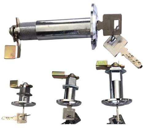 Extended Type Safe Deposit Box Anti - Theft Cam Lock Cylinder 80mm 90mm Super Encryption Key Very Safe Class C Anti-Theft (Color : 70mm)