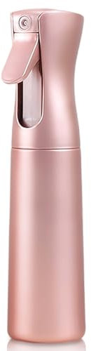 LERPOLOR Botellas de pulverización vacías, botella de spray continuo para el cabello, botella de agua de oro rosa de 10 onzas, recargable, cuidado de la piel, ducha de mascotas, plantas, viajes,
