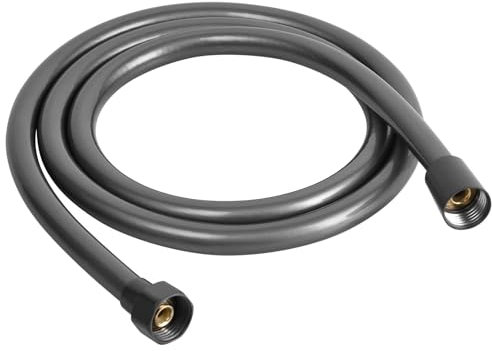 OSDUE Manguera de Ducha de 150cm,Sobrealimentar Manguera Ducha Universal con Protección Contra Dobleces, Flexible y Antitorsión, Flexo de Ducha para Todas Las Duchas Reemplazo -Gris