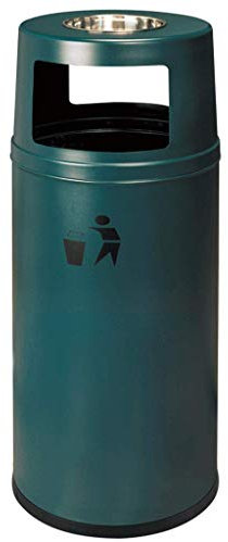 Contenedor de Basura Contenedores de Basura para Exteriores Contenedores de Basura de Metal Retro, Cenicero Grande para Exteriores para Restaurante Contenedores de Basura para Exteriores (A)