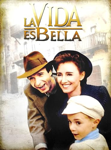 KUSTOM ART Póster decorativo de pared serie carteles de película La Vida es Bella impresión artística sobre papel patinata 40 x 30 cm sin marco