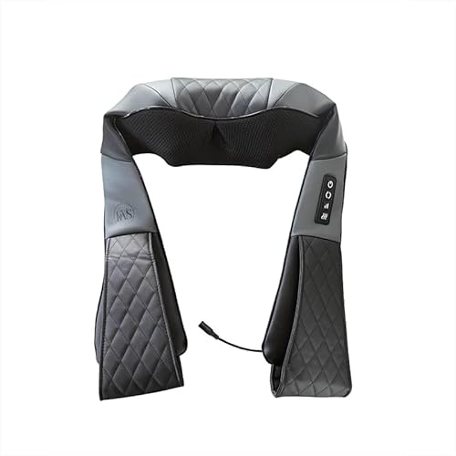 Nackenmassagegerät, Tiefengewebe 3D Kneten von FWS, Tragbar mit Wärme, Shiatsu-Massagegerät für Nacken, Rücken, Schulter, Bauch, Wasit Fuß und Bein, zu Hause und Auto, Geeignet für Frauen und Männer