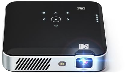 Kodak Luma 500 Mini Projector | 1080p Full HD Portable Outdoor Projector with Wi-Fi, Bluetooth, HDMI & USB | Google TV 11.0 OS, Netflix Certified, Chromecast Built-In, Black, 150