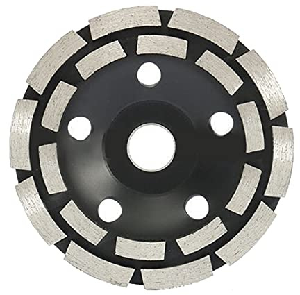 SJHFKDK Schruppscheibe, Schleifscheibe 180/125 / 115mm Diamantschleifscheiben Schleifmittel Betonwerkzeug Mühle Rad Metallbearbeitung Schleifscheibe Becher Sägeblatt(125mm Double Row)