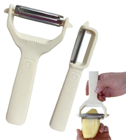 Sbucciatore Per Cucina | Sbucciatore E Grattugia Per Verdure In Acciaio Inossidabile - Accessorio Utensile da Cucina con Impugnatura Antiscivolo per Casa Dormitorio Campeggio Picnic Automezzo