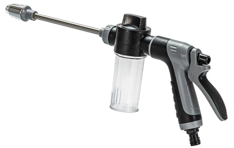 Ugello per tubo da giardino ad alta pressione con dispenser di sapone staccabile e spruzzatori regolabili per pulizia esterna ugello spruzzatori da giardino
