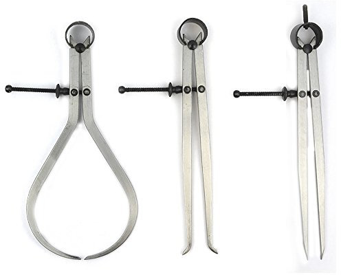 Big Horn 19053C 3 Pieces 8-Inch Spring Caliper/Divider Set