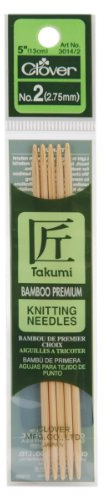 Clover 3014-2 Takumi 5-Inch Double Point, Size 2