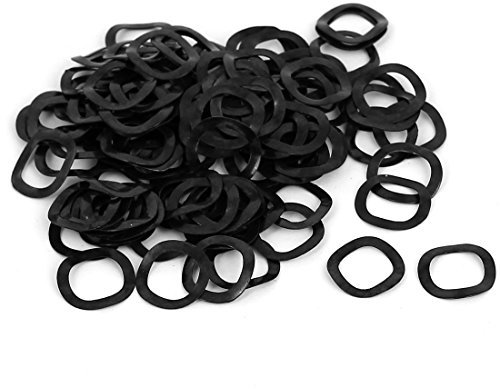 sourcing map Rondelle Ondulée Ressort 10mm x 15mm x 0.3mm Métal 100 pièces