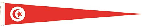 Haute Qualité pour U24 Long Fanion Drapeau Tunisie 150 x 40 cm