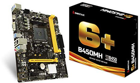 Biostar B450MH Motherboard AMD B450 Socket AM4 micro ATX