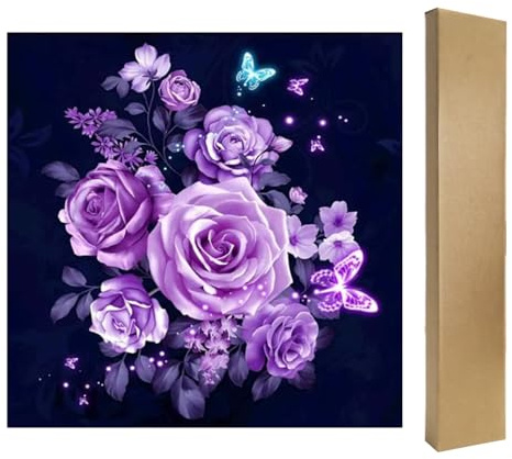DCIDBEI Stora 5D fyrkantig diamantmålning, fyrkantiga stenar, 40 x 40 cm, full diamantmålning, målning, målning, stor målning med siffror, diamant, målning, kvadratiska, stenar, broderibilder måla med