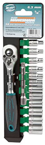 Brüder Mannesmann M29114 Steckschlüsselsatz, 14-teilig