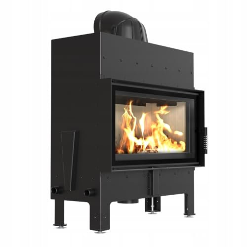 KRATKI Camino in acciaio 12 kw Floki sinistra fi 200 inserto camino BImSchV livello 2 per legno
