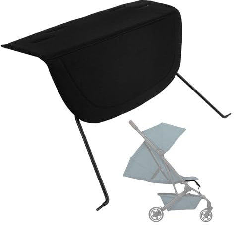 Reposapiés para cochecito de bebé, reposapiés extendido pedal (negro)