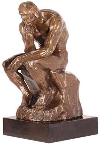 Art Deco Bronsfigur Tänkaren Brons/Svart H. 30,5 cm - Bronsskulptur - Dekorationsfigur