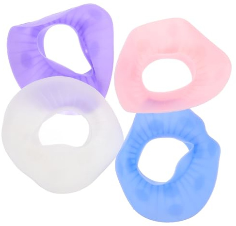 OSOLADY 4 Pares de Bandas de Muñeca de Silicona para Lavarse la Cara, Reutilizables y Versátiles, Ideales Cuidado Facial y Evitar Salpicaduras