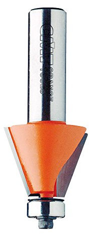 CMT 936.190.11 Fresa per Smussare 25° con Cuscinetto, Grigio/Arancio