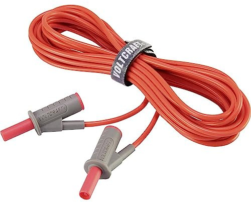 Cordon de mesure de sécurité[Banane mâle 4 mm -Banane mâle 4 mm ] Ultra flexibles 5.00 m,rouge,MSB-501 10 A