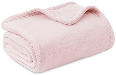 BEDSURE Kuscheldecke Flauschig Decke Fleecedecke - Wohndecke Warm Winter Weich, Sofadecke Kleine, Decke Couch Blanket, Wohn- & Kuscheldecken Kinder 130x150cm, Rosa
