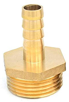 Pangyoo PYouo-Messing Schlauchverbinder Messing 1/8 1/4 1/2 3/8 BSP Stecker Joint Copper Coupler Adapter, Rohrfitting 4 mm 6 mm 8 mm 10 mm 12 mm 19 mm Schlauchkupplung Schwanz Dickes Material