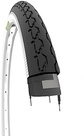 1 Reifen 24 x 1 3/8 für Stadtfahrrad Jugendliche | Straßenreifen für Hollandrad Gummi