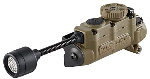 Streamlight 14307 Sidewinder Stalk 76-Lumen Hands-Free Gear Mounted Flexible Task Light with White/Red/Blue/IR LEDs, Coyote