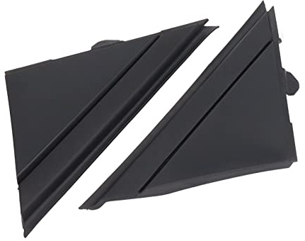Une Paire de Couvertures de Drapeau de Rétroviseur de Porte, 1SH17KX7AA Moulure de Drapeau de Rétroviseur de Porte Décoration Noire Gauche Droite Remplacement pour 500 2012‑2017
