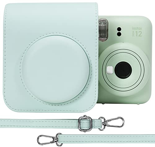 Aenllosi Travel Case for Fujifilm Instax Mini 13/12/11, Mint Green, PU | Fit for Fujifilm Instax Mini 13/12/11, Protective Storage Case, Shockproof and Dustproof Storage, Easy Carrying Storage