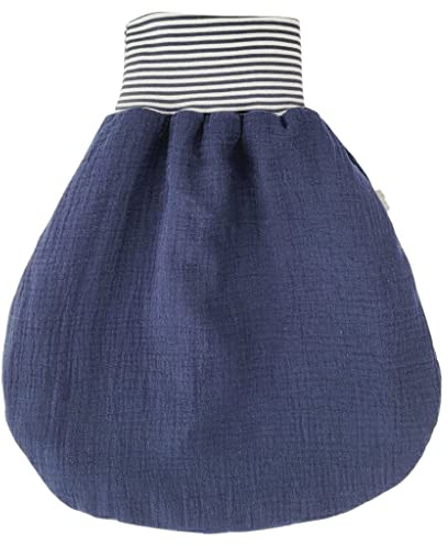 Lilakind“ Baby Musselin Strampelsack | Kleinkind Musselin Schlafsack | Made in Germany Marine Gr. M