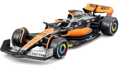 Bburago - Mclaren MCL60 Oscar Piastri #81 2023 - Realistisches Modellauto im Maßstab 1:43, gefahren von Oscar Piastri, offizielle MCLaren-Lizenz, empfohlenes Alter 3+ Jahre