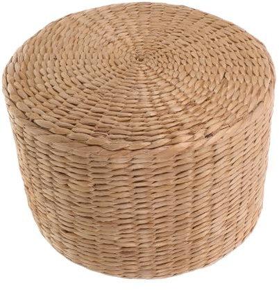 Toddmomy Kids Shoe Changing Stool Lightweight Woven Small Stool Handcrafted Garden Weaving Seat Versatile Children Footstool
