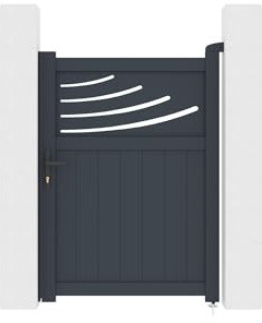 Casanoov Aluminium Garden Gate HALTI 100P140 Grey