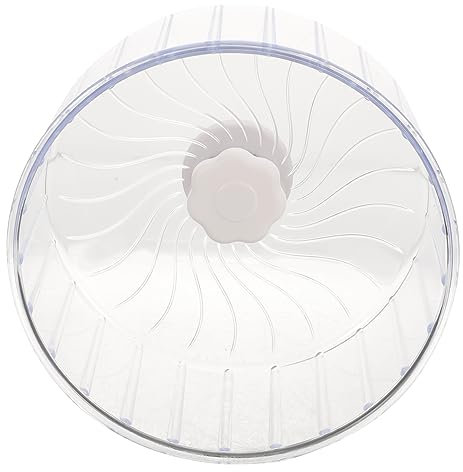BELLIFFY Hamsterlaufrad Für Kleintiere Geräuschloses Design Für Hamster Meerschweinchen Und Chinchillas Transparentes Material Leicht Im Käfig Zu Integrieren
