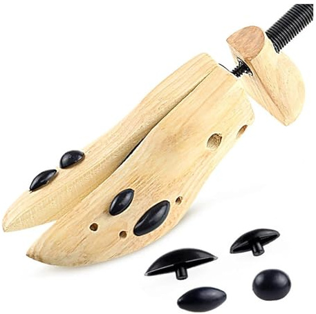Elargisseur chaussure Arbre à chaussures en bois à 2 voies, Support de chaussure réglable, extenseur for hommes et femmes, talons hauts, chaussures plates et basses, attelle d'agrandissement façonnant