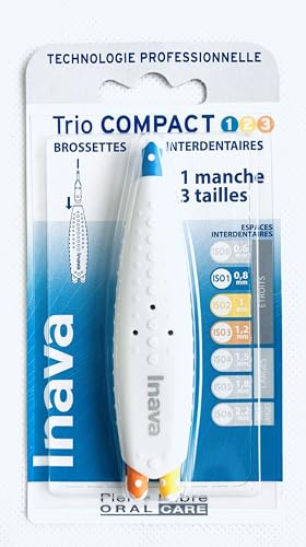 Inava Trio Compact Interdentalbürsten (1.2.3), 0,8 mm – 1 mm – 1,2 mm