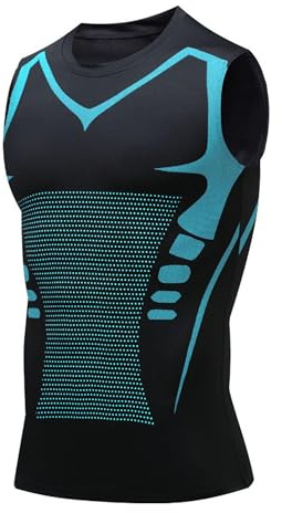 NEMXCE Kompressionsshirt Herren Shapewear Compression Shirt Bauchweg Unterhemd Body Shaper Tank Top Funktionsshirt