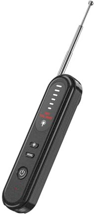 Hidden Camera Detector - Hidden Device GPS Detector, Bug Detector, Rf Wireless Scanner, Camera Detector for Hotel Bathroom Office Car Travel (Black)