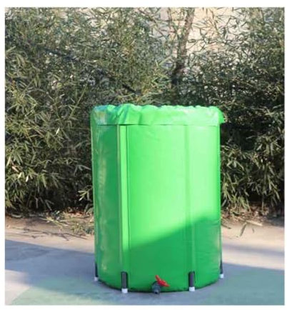 HOFUNTRE Contenitore for Serbatoio di Stoccaggio，Serbatoio Cisterna Recupero Acqua Piovana，Forte Portabilità, Facile Montaggio, Materiale Spesso Resistente all'Usura E Ai Graffi(1000L)