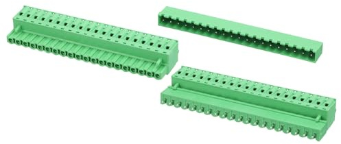 QUARKZMAN 2 Satz 20-Polig PCB-Klemmleiste, 5.08mm Leiterplatten Stecker und Steckdosen Kits Anschlussklemme Block Gerade Nadel für 28-10AWG Kabel