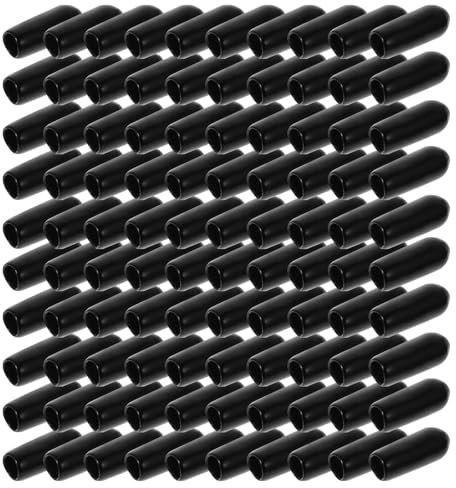 ETHZZLE 100 pièces Embouts Caoutchouc pour Accessoires Cheveux Protection Confortable pour Fin de Serre-tête et Chignons Adaptés Aux Pinces Métalliques Kit DIY Polyvalent