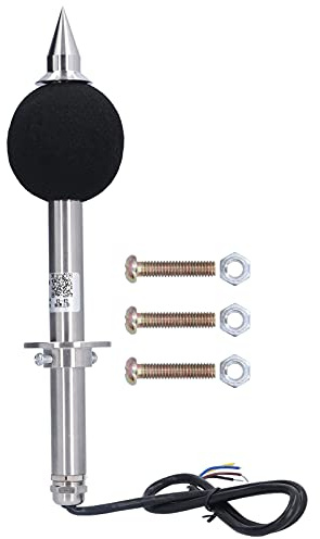 Fonometro Professionale Certificato, Sensore Di Rumore Industriale In Acciaio Inossidabile 264 mm - Misurazioni Accurate Fino A 120 dB, IP65 Resistente Polvere E Acqua Per