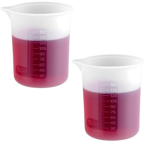 2 Stück Dosierhilfe Waschmittel 150ml Dosierhilfe Waschpulver Silikon Messbecher Wiederverwendbare Silikon Dosierkugel Flüssigwaschmittel Waschmittel Messbecher Für Küche, Handwerk