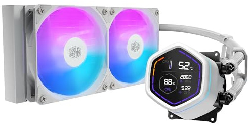 Cooler Master ML Core Nex Digital 240 White ARGB Simple Water Cooling CPU Cooler White MLX-D24M-A18PW-RD FN2698