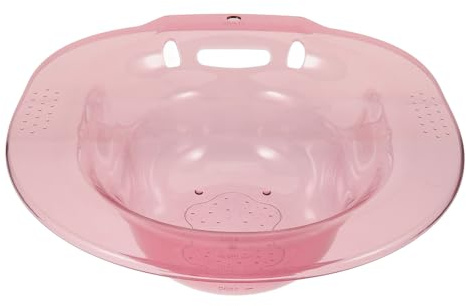 Luxshiny Sitzbadewanne aus PET Ergonomisch Geformtes Pflegebecken mit Großem Fassungsvermögen Sitzbad für Toilette zur Anwendung bei Schwangerschaft und Wochenbett